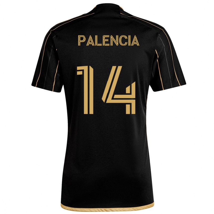 Niño Fútbol Camiseta Sergi Palencia #14 Oro Negro 1ª Equipación 2024/25 México