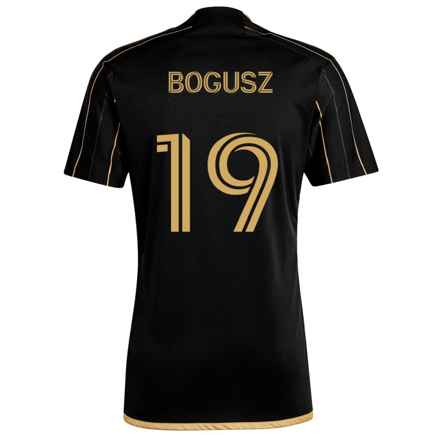 Niño Fútbol Camiseta Mateusz Bogusz #19 Oro Negro 1ª Equipación 2024/25 México