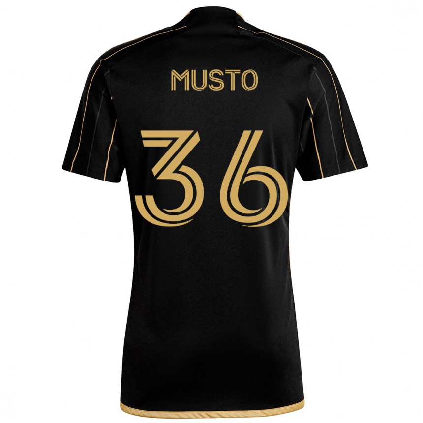 Niño Fútbol Camiseta Tommy Musto #36 Oro Negro 1ª Equipación 2024/25 México