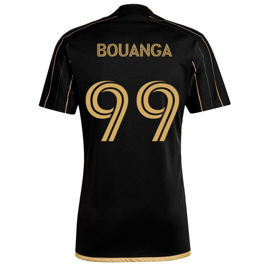 Niño Fútbol Camiseta Denis Bouanga #99 Oro Negro 1ª Equipación 2024/25 México