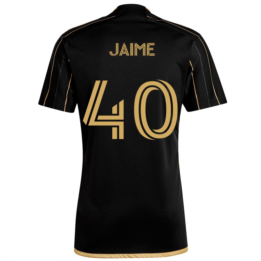 Niño Fútbol Camiseta Christopher Jaime #40 Oro Negro 1ª Equipación 2024/25 México