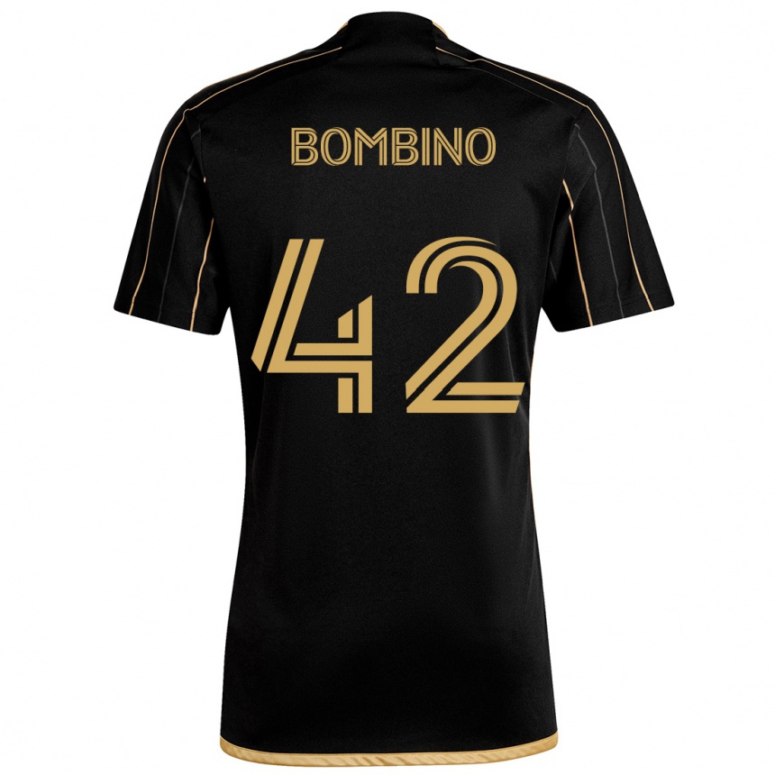 Niño Fútbol Camiseta Luca Bombino #42 Oro Negro 1ª Equipación 2024/25 México