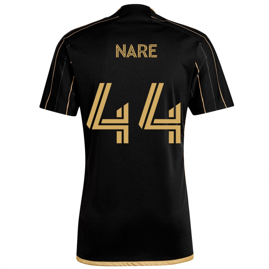 Niño Fútbol Camiseta Thabo Nare #44 Oro Negro 1ª Equipación 2024/25 México