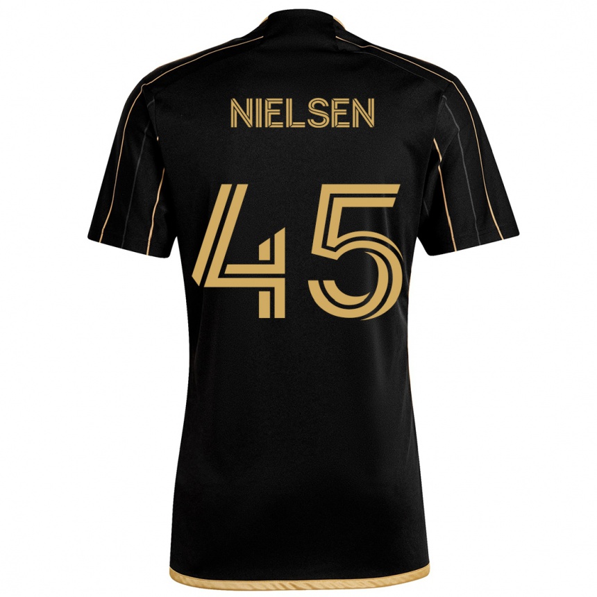 Niño Fútbol Camiseta Kenny Nielsen #45 Oro Negro 1ª Equipación 2024/25 México