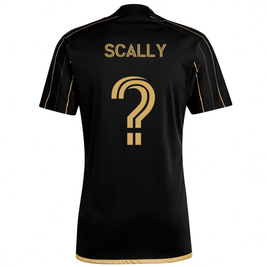 Niño Fútbol Camiseta Ethan Scally #0 Oro Negro 1ª Equipación 2024/25 México