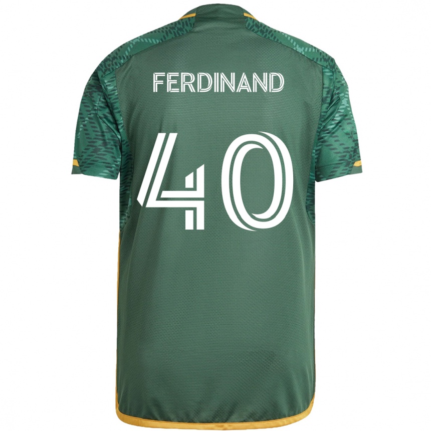 Niño Fútbol Camiseta Keesean Ferdinand #40 Verde Naranja 1ª Equipación 2024/25 México