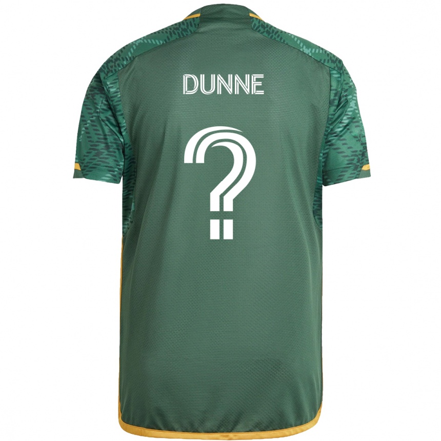 Niño Fútbol Camiseta Michael Dunne #0 Verde Naranja 1ª Equipación 2024/25 México