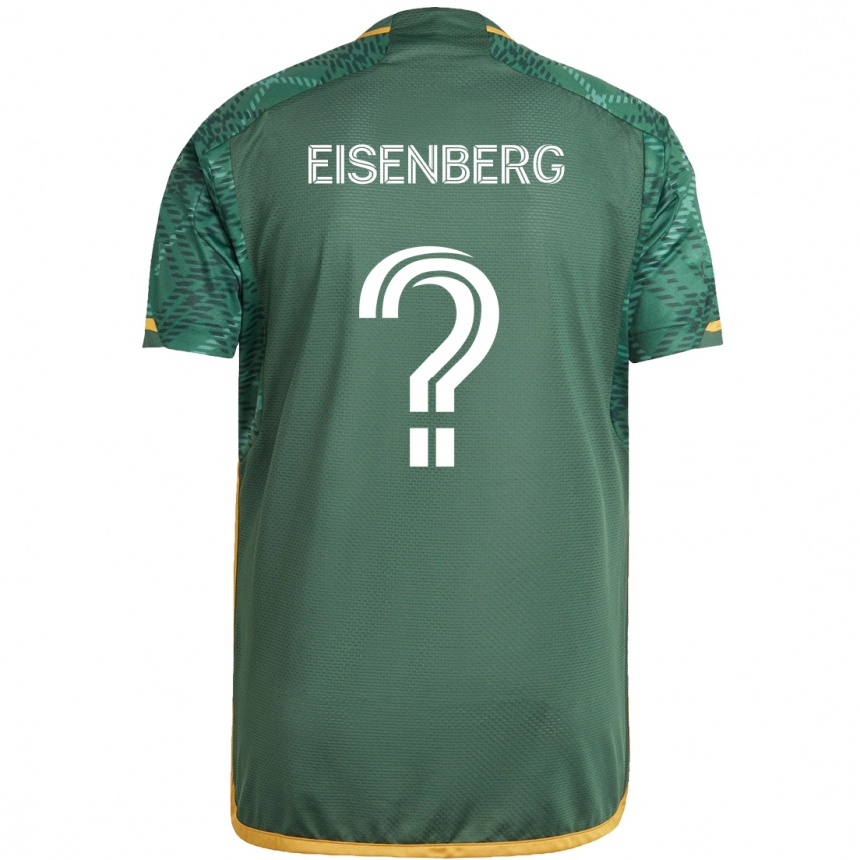 Niño Fútbol Camiseta Max Eisenberg #0 Verde Naranja 1ª Equipación 2024/25 México