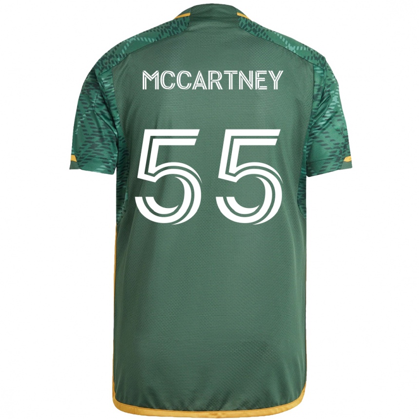 Niño Fútbol Camiseta Dawson Mccartney #55 Verde Naranja 1ª Equipación 2024/25 México