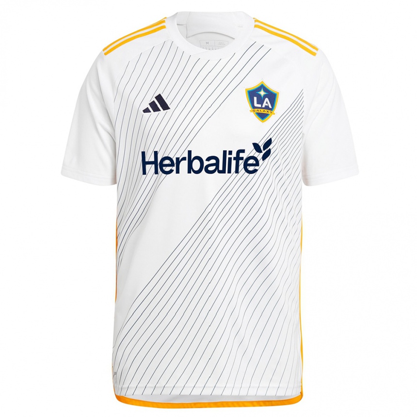 Niño Fútbol Camiseta Sergio Villalpando #74 Blanco Amarillo 1ª Equipación 2024/25 México