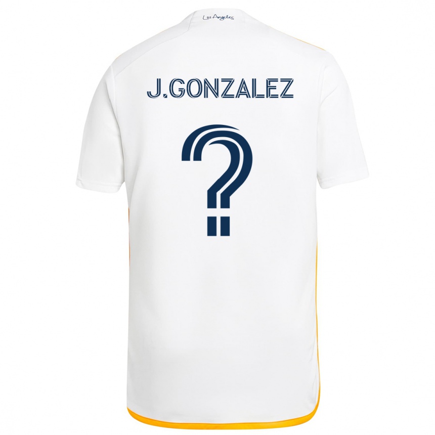 Niño Fútbol Camiseta Jesse Gonzalez #0 Blanco Amarillo 1ª Equipación 2024/25 México