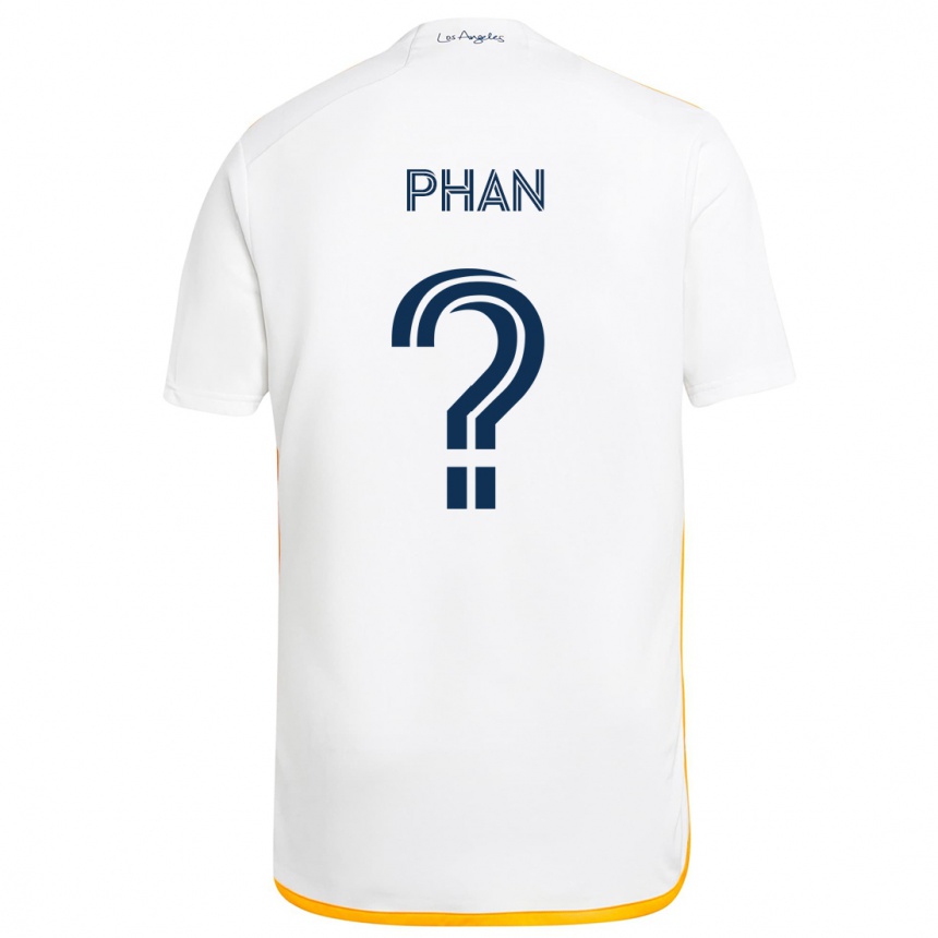 Niño Fútbol Camiseta Brett Phan #0 Blanco Amarillo 1ª Equipación 2024/25 México