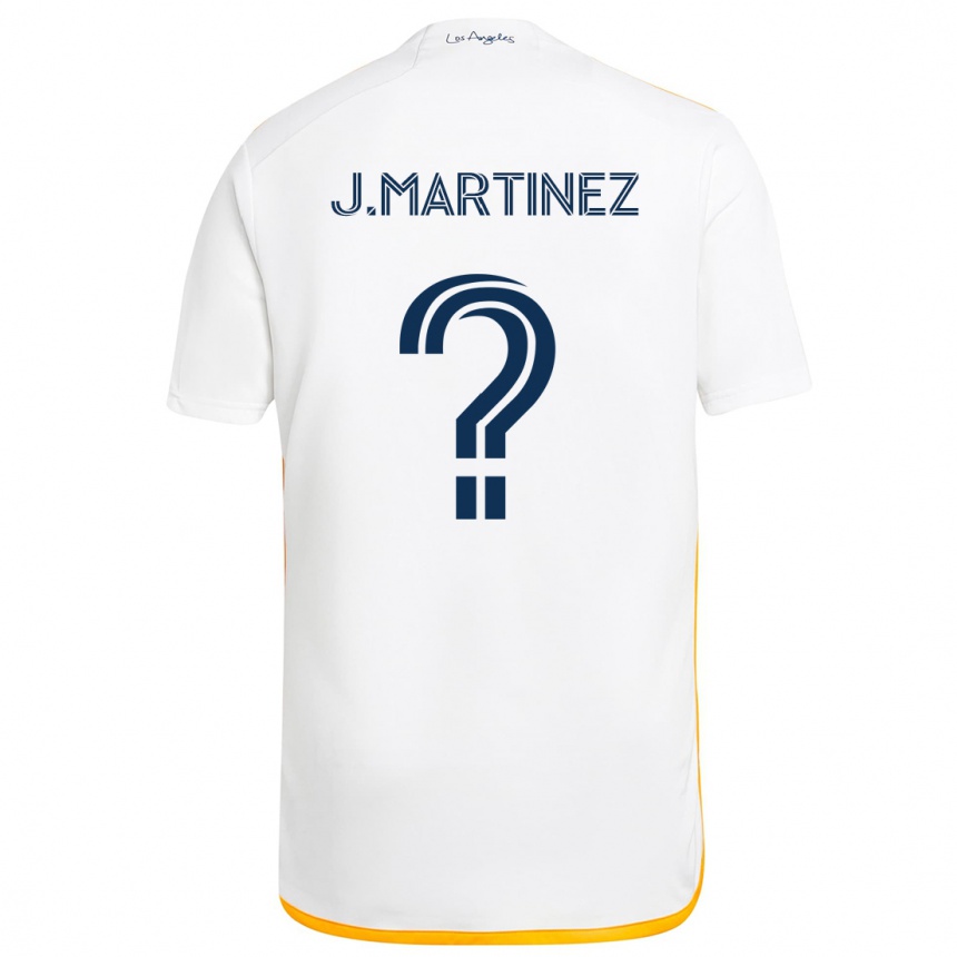 Niño Fútbol Camiseta Juan Martinez #0 Blanco Amarillo 1ª Equipación 2024/25 México