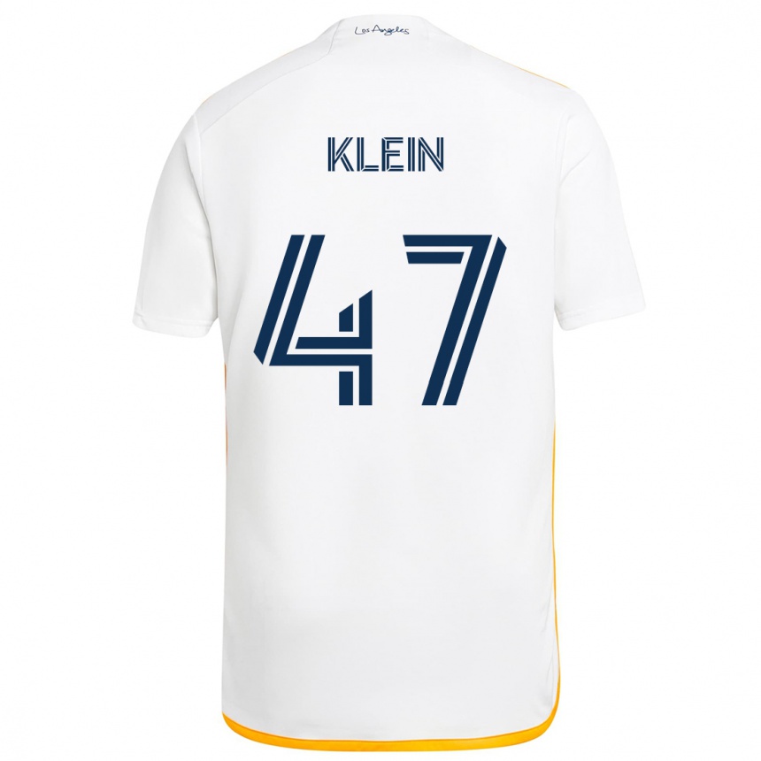 Niño Fútbol Camiseta Carson Klein #47 Blanco Amarillo 1ª Equipación 2024/25 México