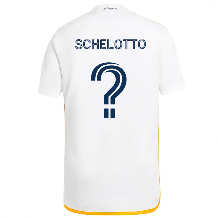 Niño Fútbol Camiseta Nicolas Barros Schelotto #0 Blanco Amarillo 1ª Equipación 2024/25 México