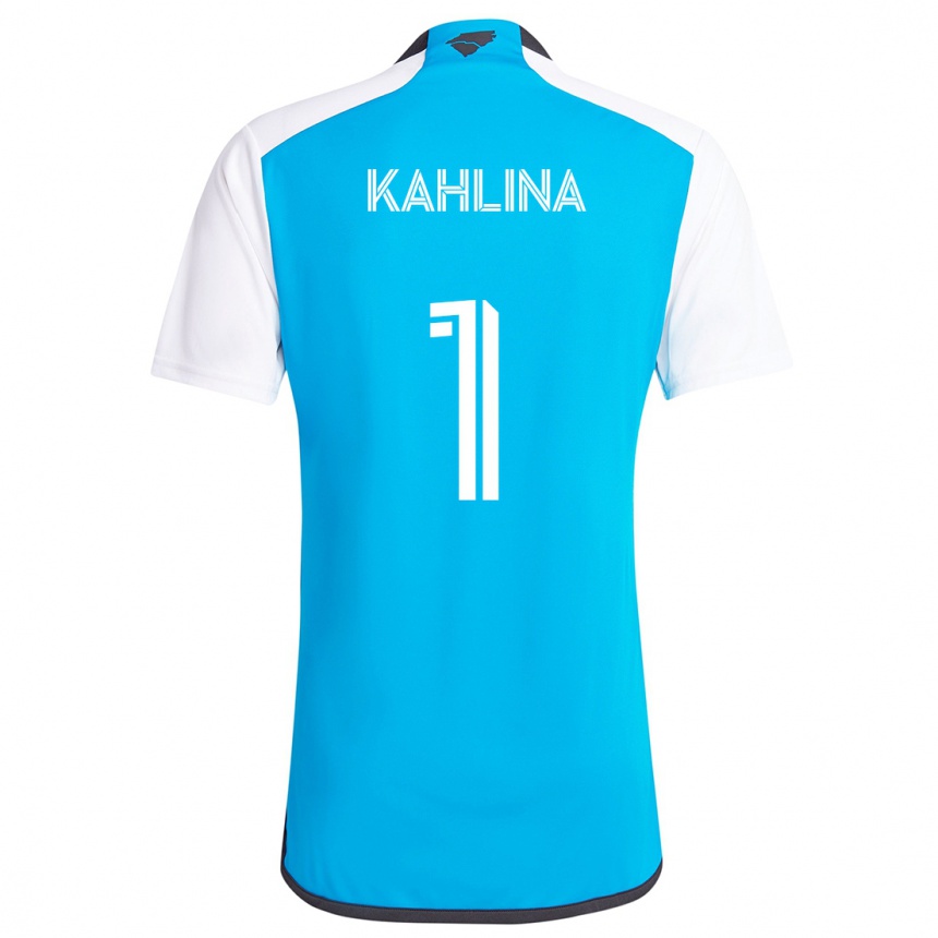 Niño Fútbol Camiseta Kristijan Kahlina #1 Azul Blanco 1ª Equipación 2024/25 México