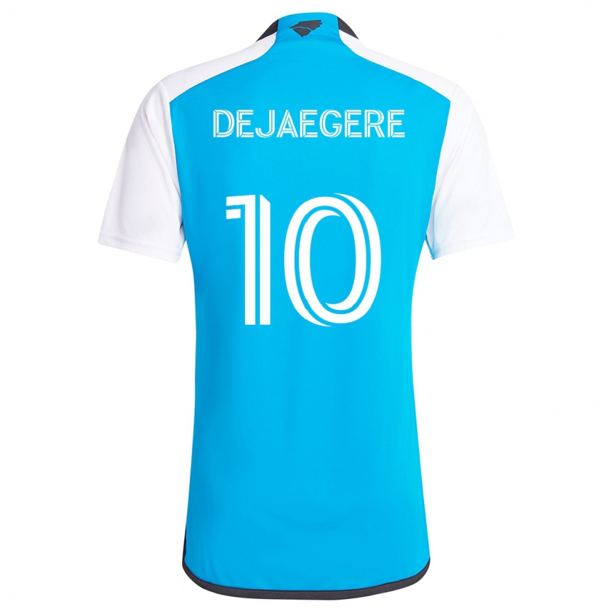 Niño Fútbol Camiseta Brecht Dejaegere #10 Azul Blanco 1ª Equipación 2024/25 México