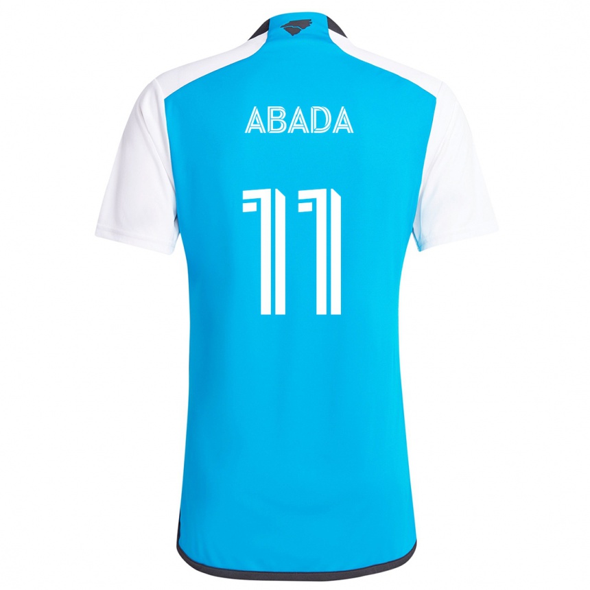 Niño Fútbol Camiseta Liel Abada #11 Azul Blanco 1ª Equipación 2024/25 México