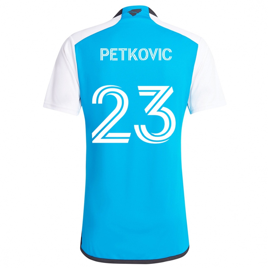 Niño Fútbol Camiseta Nikola Petkovic #23 Azul Blanco 1ª Equipación 2024/25 México