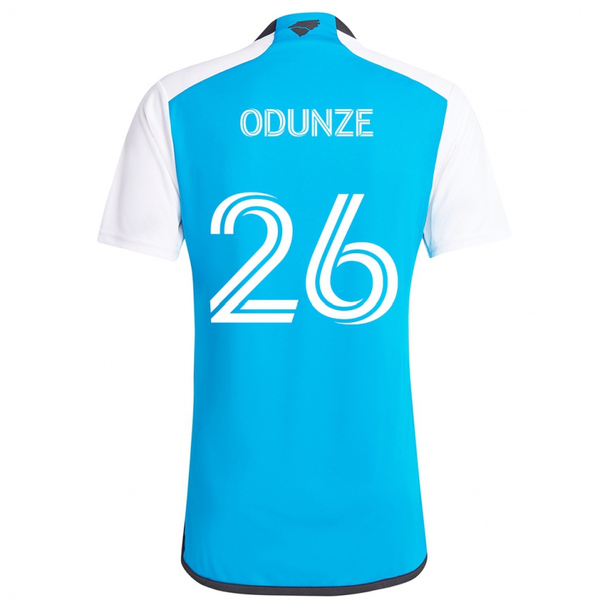 Niño Fútbol Camiseta Chituru Odunze #26 Azul Blanco 1ª Equipación 2024/25 México