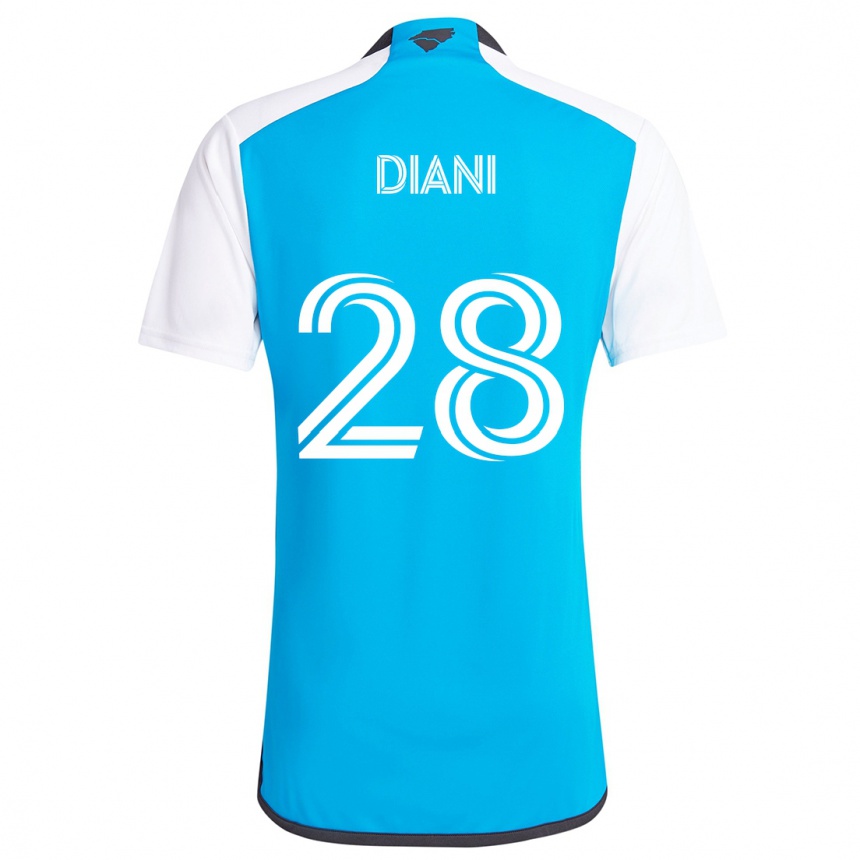 Niño Fútbol Camiseta Djibril Diani #28 Azul Blanco 1ª Equipación 2024/25 México