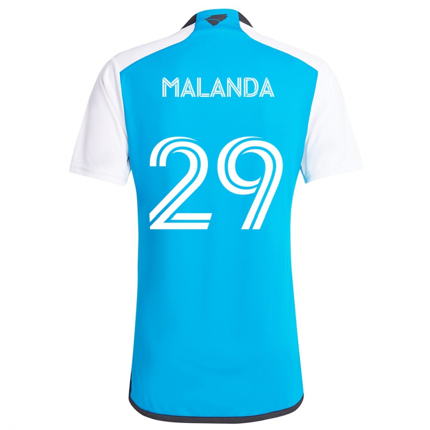 Niño Fútbol Camiseta Adilson Malanda #29 Azul Blanco 1ª Equipación 2024/25 México