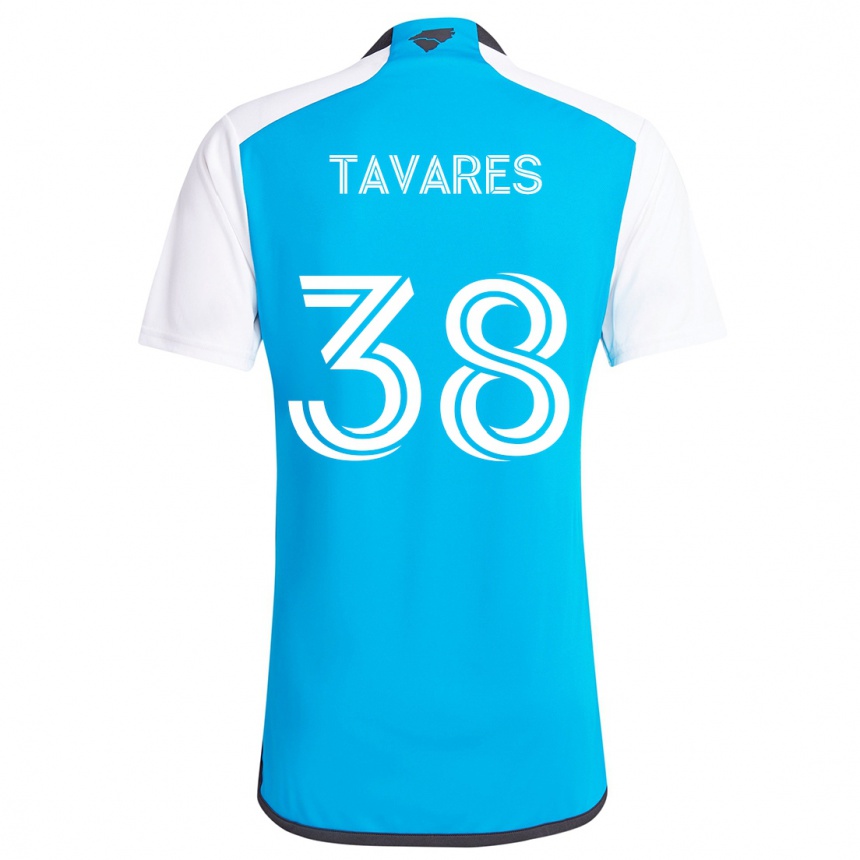 Niño Fútbol Camiseta Iuri Tavares #38 Azul Blanco 1ª Equipación 2024/25 México