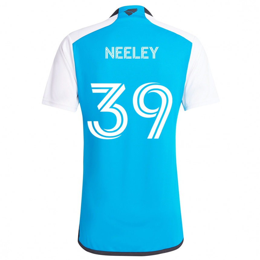 Niño Fútbol Camiseta Jack Neeley #39 Azul Blanco 1ª Equipación 2024/25 México