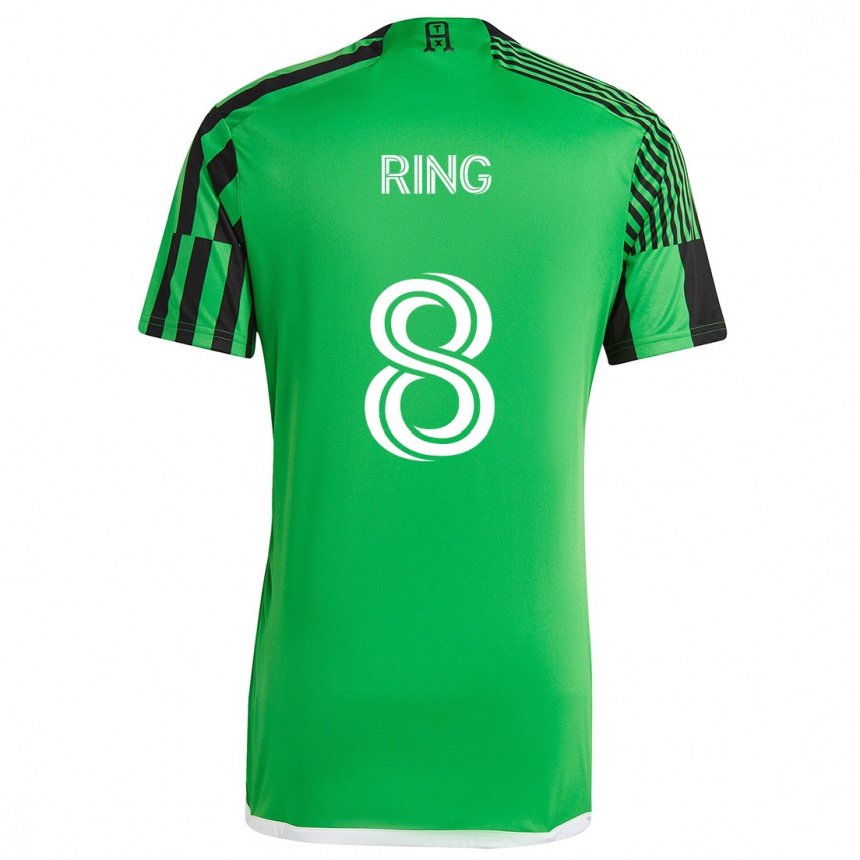 Niño Fútbol Camiseta Alexander Ring #8 Verde Negro 1ª Equipación 2024/25 México