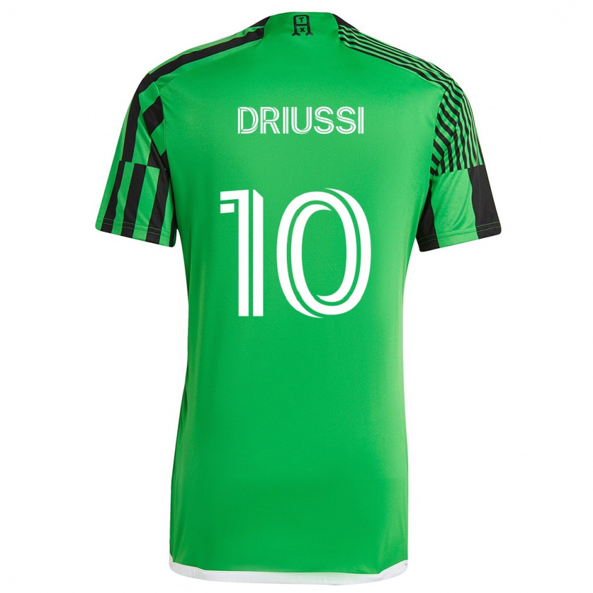 Niño Fútbol Camiseta Sebastián Driussi #10 Verde Negro 1ª Equipación 2024/25 México