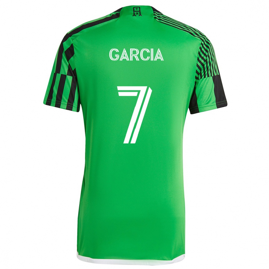 Niño Fútbol Camiseta Anthony García #7 Verde Negro 1ª Equipación 2024/25 México