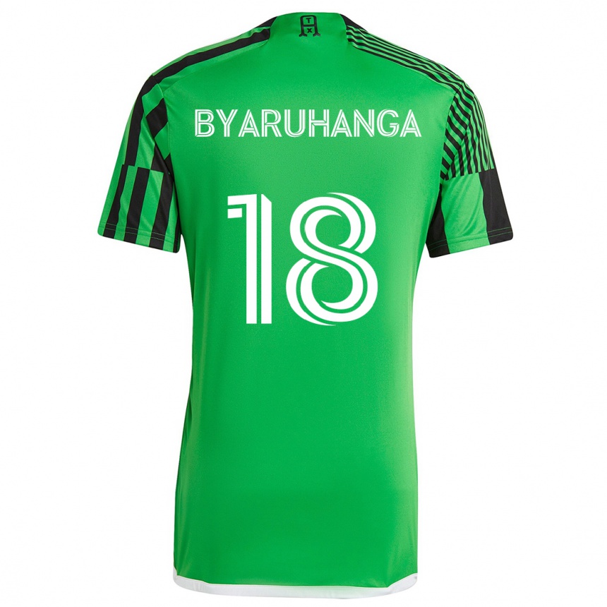 Niño Fútbol Camiseta Bobosi Byaruhanga #18 Verde Negro 1ª Equipación 2024/25 México