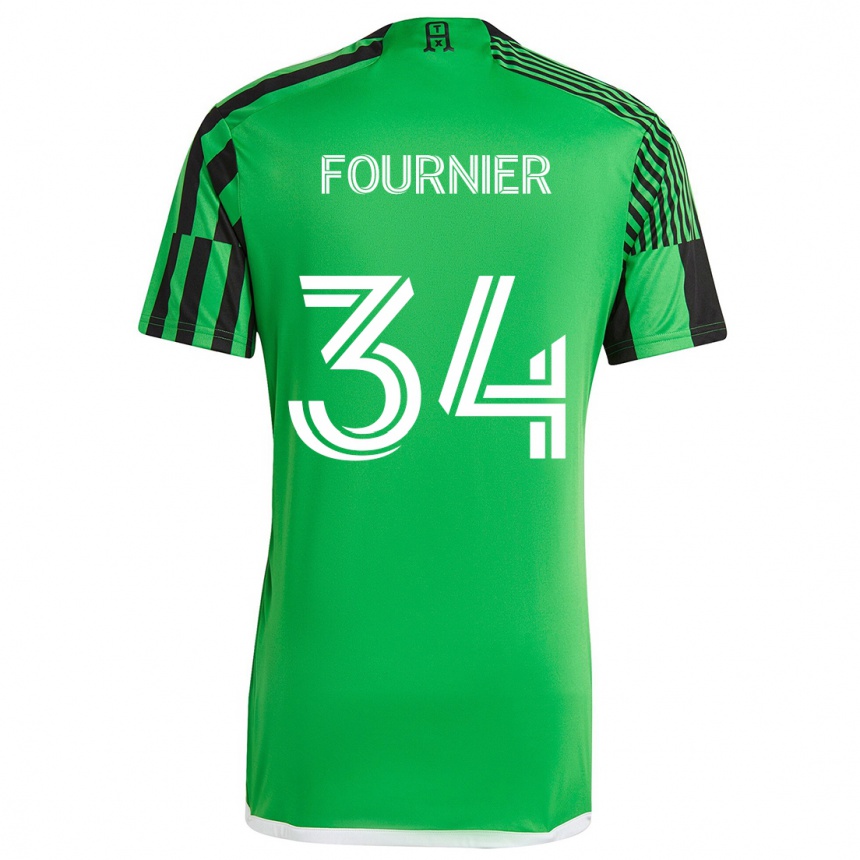 Niño Fútbol Camiseta Drake Fournier #34 Verde Negro 1ª Equipación 2024/25 México