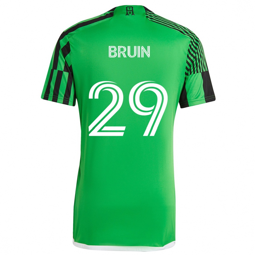 Niño Fútbol Camiseta Will Bruin #29 Verde Negro 1ª Equipación 2024/25 México