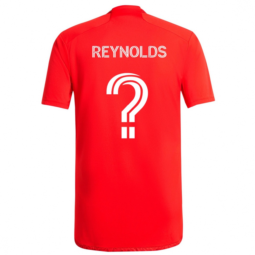 Niño Fútbol Camiseta Justin Reynolds #0 Rojo Blanco 1ª Equipación 2024/25 México