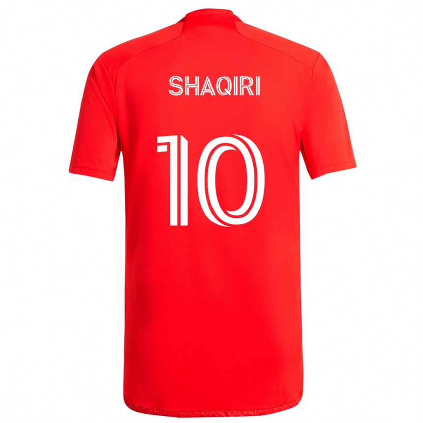 Niño Fútbol Camiseta Xherdan Shaqiri #10 Rojo Blanco 1ª Equipación 2024/25 México