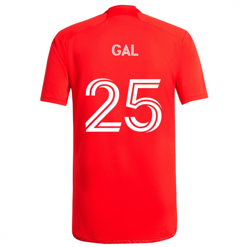 Niño Fútbol Camiseta Jeff Gal #25 Rojo Blanco 1ª Equipación 2024/25 México