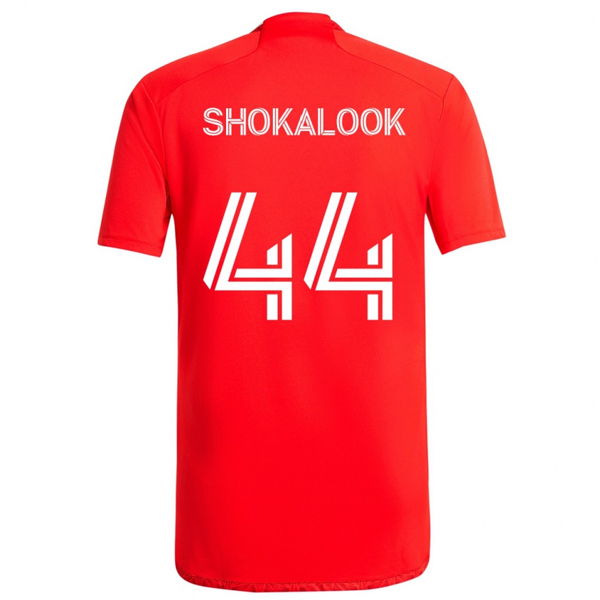 Niño Fútbol Camiseta Jason Shokalook #44 Rojo Blanco 1ª Equipación 2024/25 México