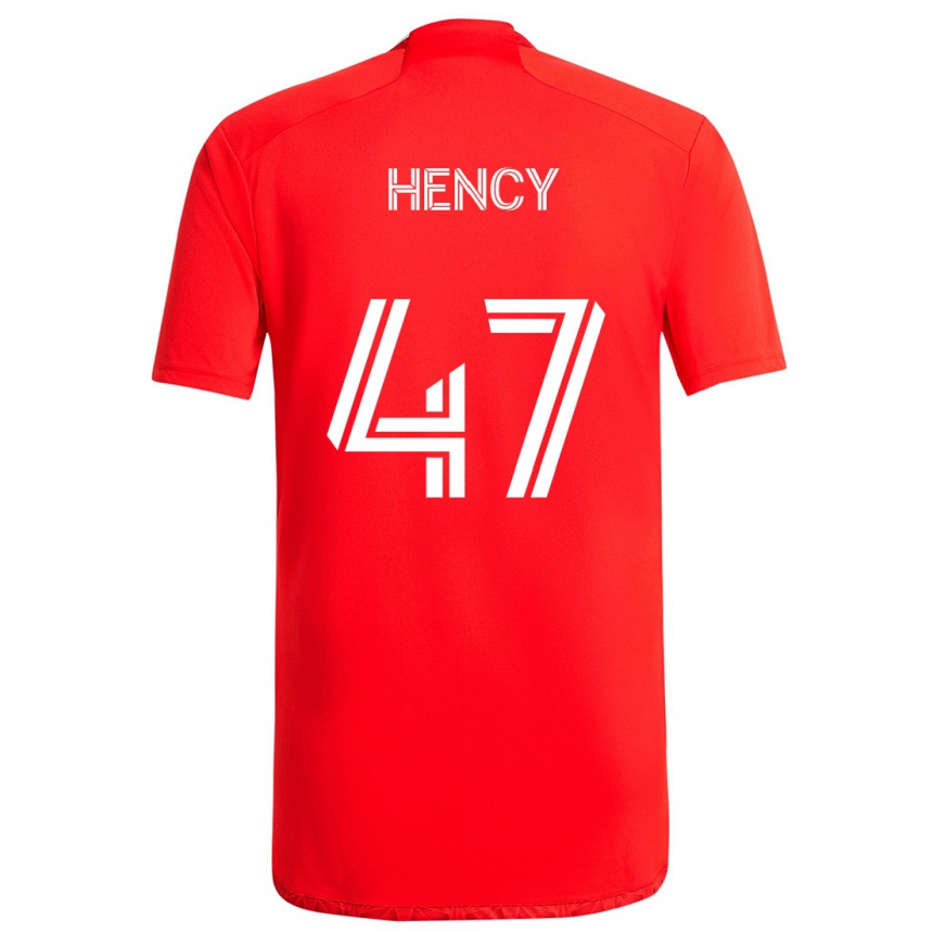 Niño Fútbol Camiseta Billy Hency #47 Rojo Blanco 1ª Equipación 2024/25 México