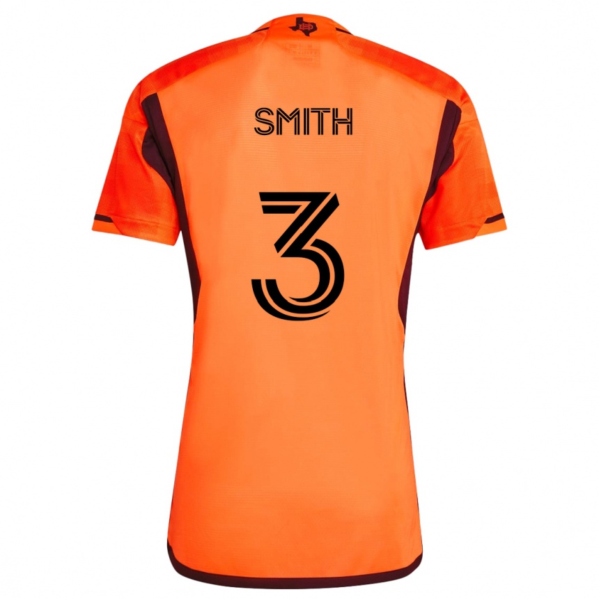 Niño Fútbol Camiseta Brad Smith #3 Naranja Negro 1ª Equipación 2024/25 México