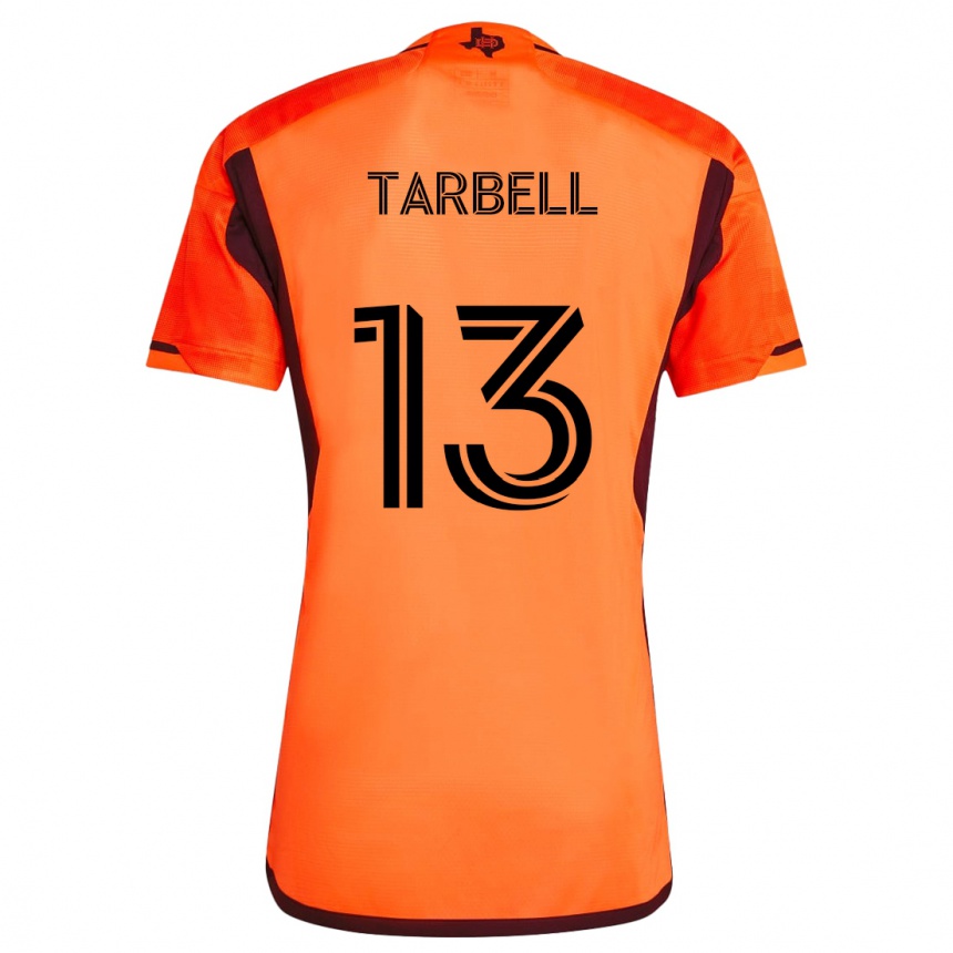 Niño Fútbol Camiseta Andrew Tarbell #13 Naranja Negro 1ª Equipación 2024/25 México