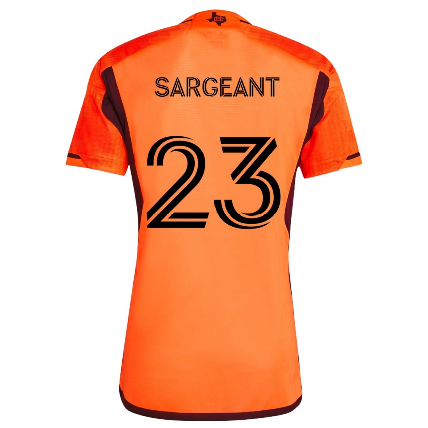 Niño Fútbol Camiseta Kieran Sargeant #23 Naranja Negro 1ª Equipación 2024/25 México