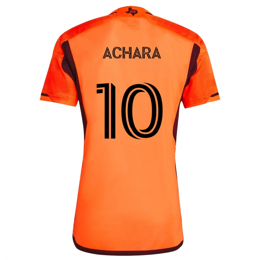 Niño Fútbol Camiseta Ifunanyachi Achara #10 Naranja Negro 1ª Equipación 2024/25 México