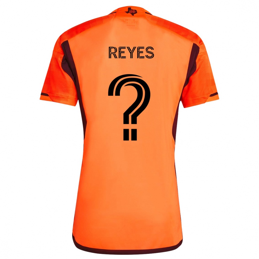 Niño Fútbol Camiseta Dylan Reyes #0 Naranja Negro 1ª Equipación 2024/25 México