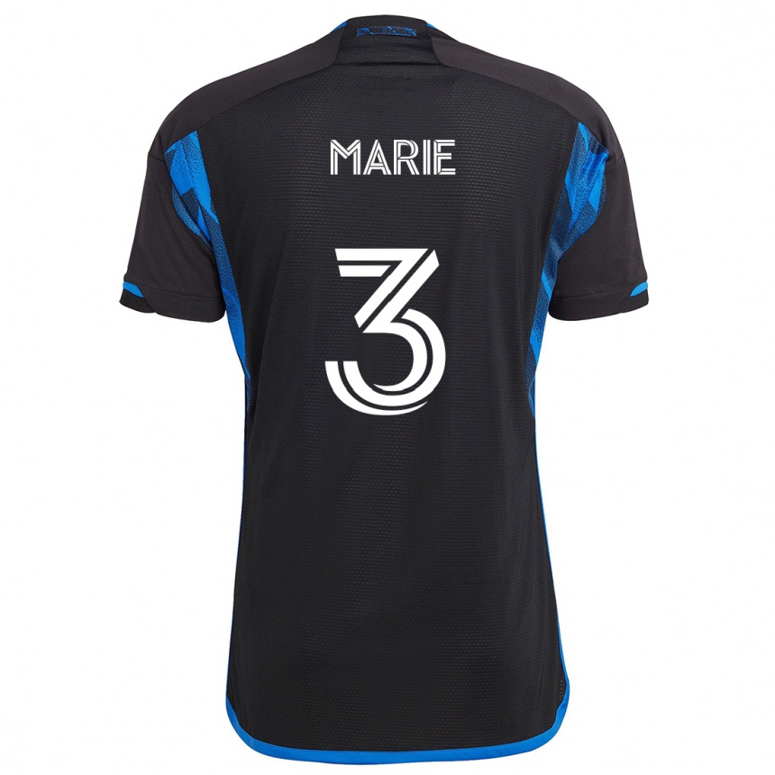 Niño Fútbol Camiseta Paul Marie #3 Azul Negro 1ª Equipación 2024/25 México