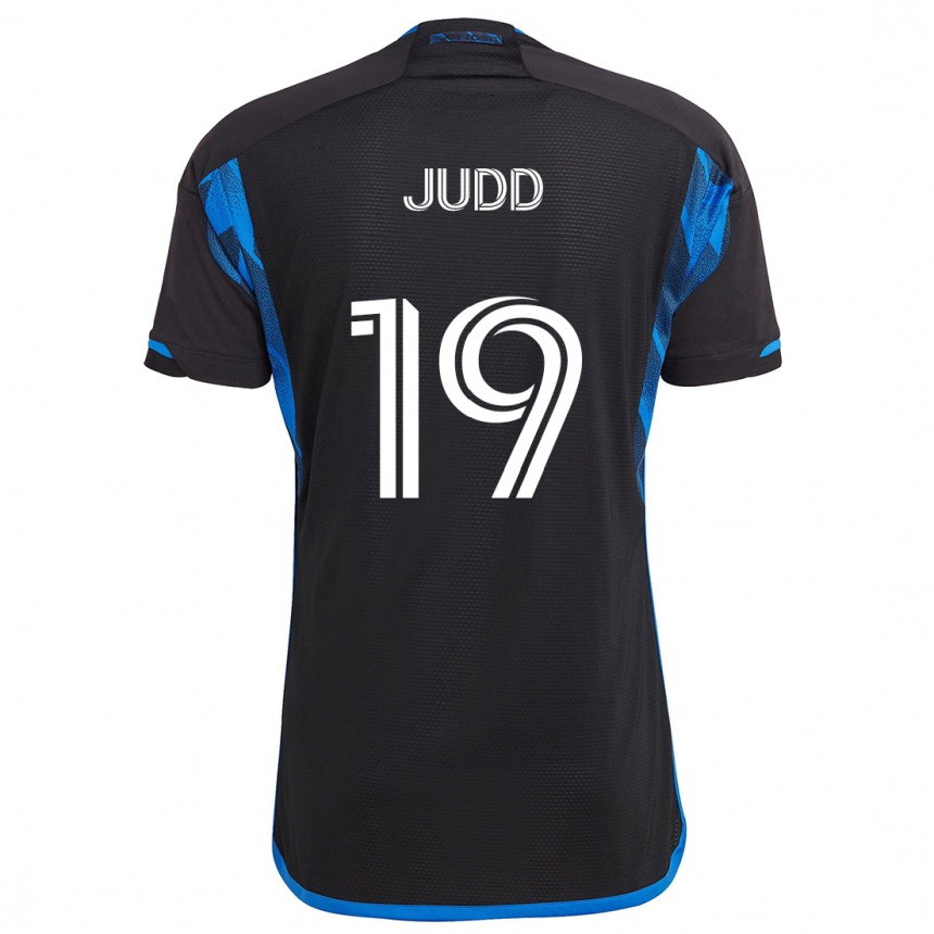 Niño Fútbol Camiseta Preston Judd #19 Azul Negro 1ª Equipación 2024/25 México