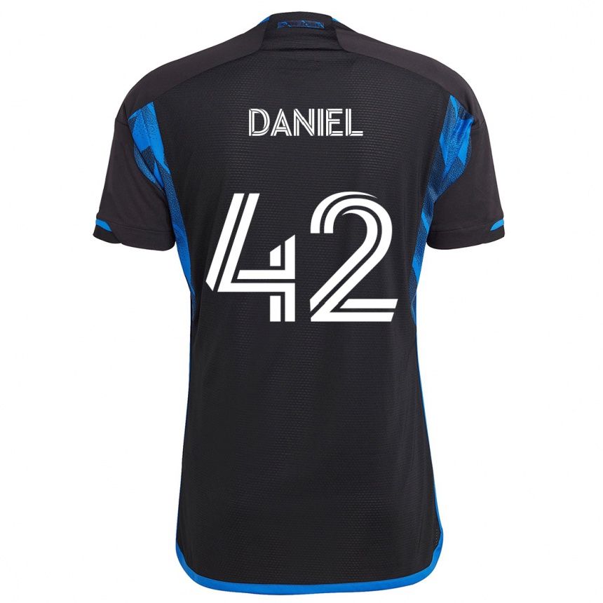 Niño Fútbol Camiseta Daniel #42 Azul Negro 1ª Equipación 2024/25 México