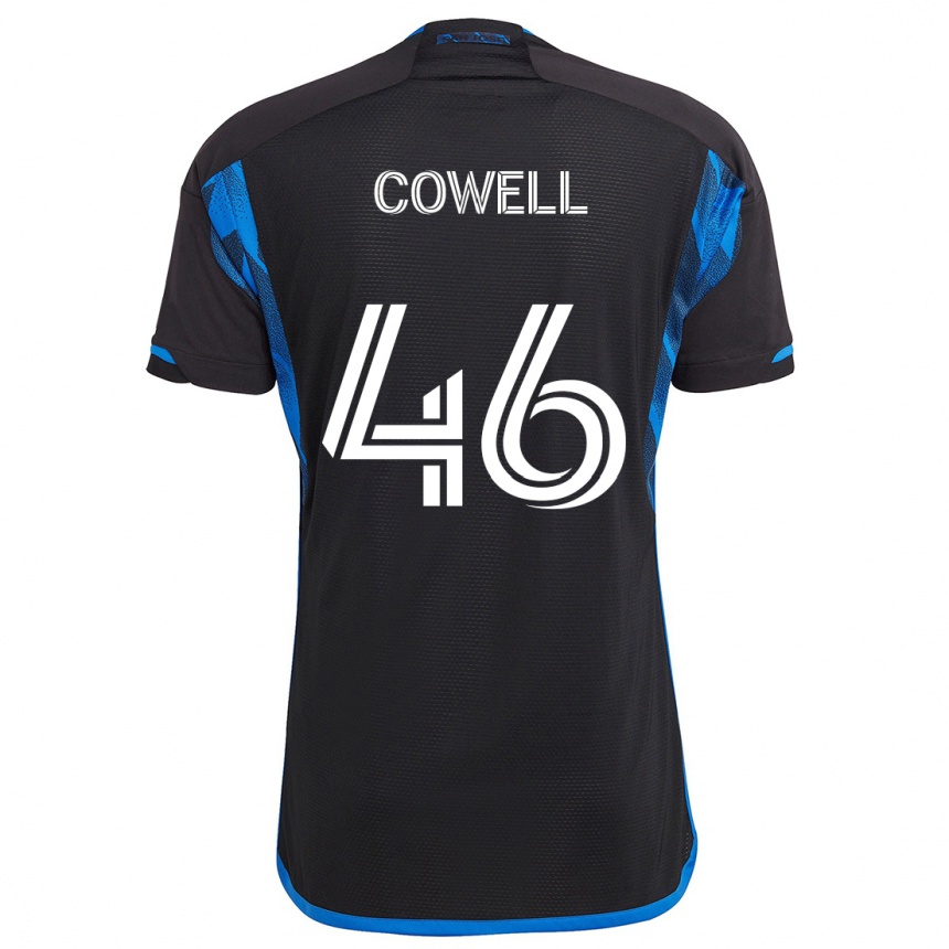 Niño Fútbol Camiseta Chance Cowell #46 Azul Negro 1ª Equipación 2024/25 México