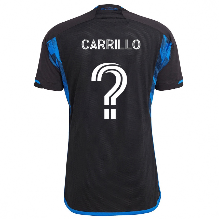 Niño Fútbol Camiseta Israel Carrillo #0 Azul Negro 1ª Equipación 2024/25 México