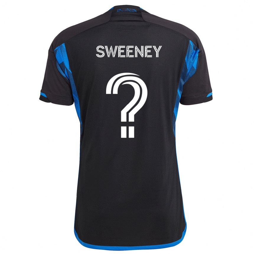 Niño Fútbol Camiseta D Sweeney #0 Azul Negro 1ª Equipación 2024/25 México